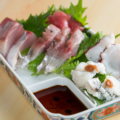 その日仕入れたて！朝そぎ本マグロと店主厳選の新鮮魚肉