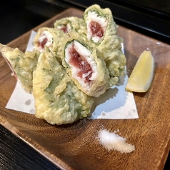 鳴門鯛の梅しそ揚げ
