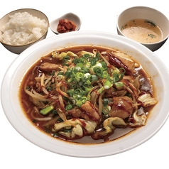 ホルモン野菜炒め定食