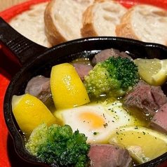 塩レモンとタンのアヒージョ