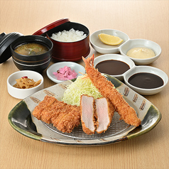 ロース・ひれ・海老フライ