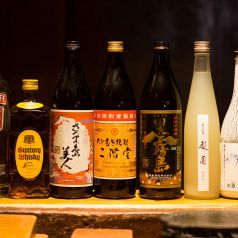 豊富な種類のお酒をご用意