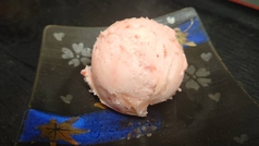 桜のアイスクリーム季節のソルベ