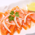 料理メニュー写真&nbsp;直送新鮮サーモンカルパッチョ