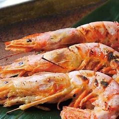 海老の岩塩焼　1尾