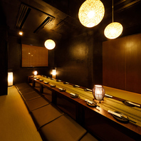 新橋での各種宴会に最適な個室席