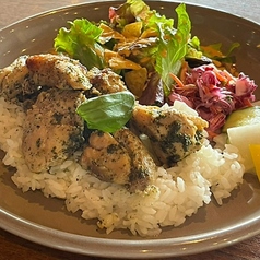 チキングリルプレート(生姜クリームorバジルorケイジャン)