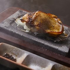 薩摩軍鶏もも肉の溶岩焼き　3種の薬味