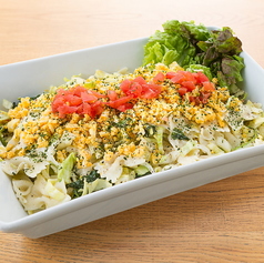 川越産小松菜と春キャベツのミモザ風コールスロー