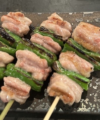 銘柄鶏「紅ふじ鶏」を使った炭火串焼！
