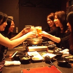 雰囲気の良い個室で女子会はいかがでしょう♪