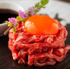 羊の黄金ユッケ　