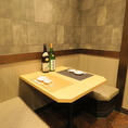 個室風のお席は仕事終わりのサク飲みにもおすすめです！