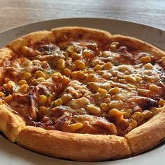 スイートコーンのピザ