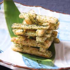 【あおさ掛け】長芋の素揚げ