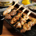 料理メニュー写真&nbsp;焼き鳥5種盛り合わせ