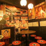 仲間との会話が弾む居心地抜群のテーブル席を完備◎