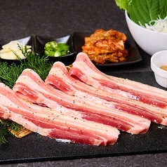 サムギョプサルセット（国産厚切り豚バラ）1人前