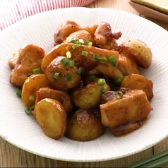 インカのめざめとチキンのアンチョビバター