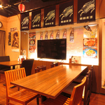 スポーツ観戦等もできます！テーブル席の中央にはTVを設置◎動画が流せるため、歓迎会・送別会にも♪