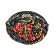 良い肉を今宵は食べたい！本日の厳選黒毛和牛の炭火焼/Japanese black beef