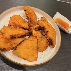 揚げチヂミ in キムチ&チーズ