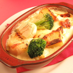 ホタテのマカロニグラタン