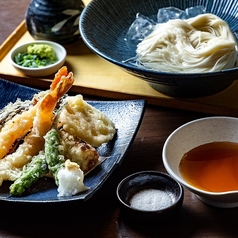 温 天ぷらのそうめん