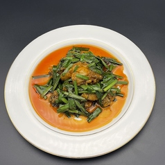 カキとニラの四川風炒め