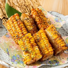 とうもろこしの唐揚げ 九州醤油バター