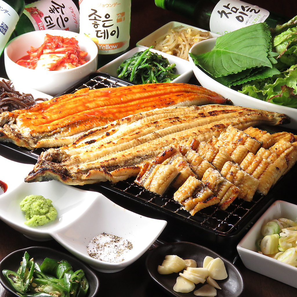 最新コリアングルメ！うなぎョプサル！1人前2500円