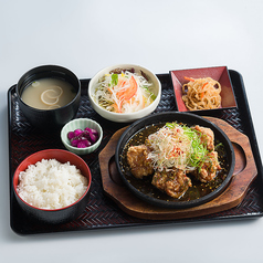 鉄板油淋鶏定食