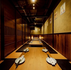 掘りごたつの完全個室ご用意!!4名様×3卓、7名様×1卓ございます♪お席連結が可能で10名様、18名様の宴会にもお使い頂けます◎