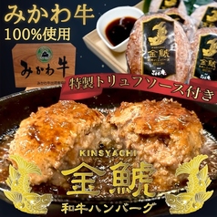 金鯱ハンバーグ～トリュフソース添え～