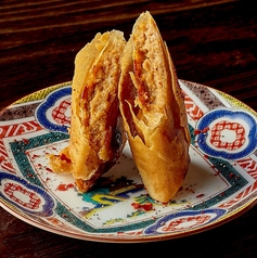 麻婆肉味噌の春巻き