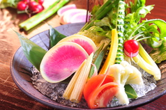 野菜スティック肉味噌・明太マヨネーズで