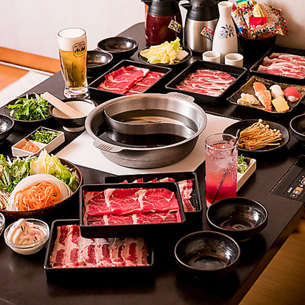 食べ放題コースはバリエーション豊か♪飲み放題付も有♪