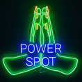 映えスポット1：POWER SPOTのロゴマークの撮影は必須☆