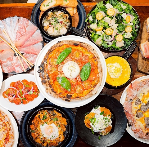 本格ナポリピッツァとお肉とワイン、季節の料理が自慢のスパニッシュイタリアンバル！