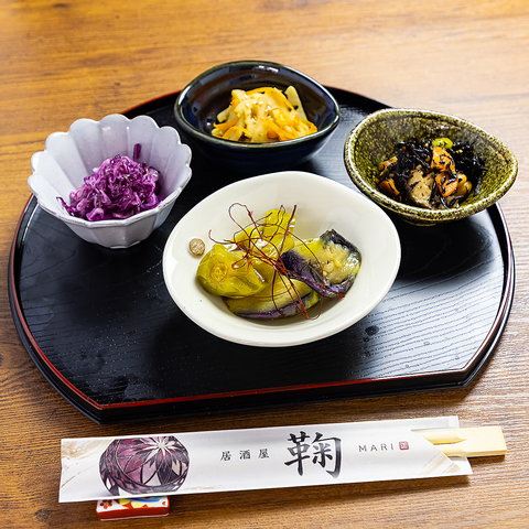 毎日3～5種類から選べる！嬉しい手作りの口取り