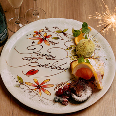 デザートプレートのご用意も可能です。