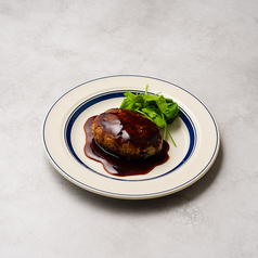 茶美豚ハンバーグ　赤ワインソース