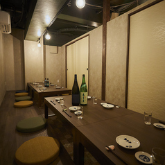 16名収容(詰めて20名)の完全個室の掘り炬燵席