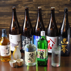 【豊富な銘酒】日本酒と焼酎のこだわり！