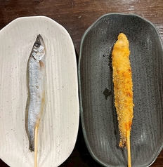 【海鮮串】ししゃも串/いか串