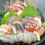 旬魚の盛り合わせ1650円