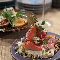 旬の食材を使ったこだわりの料理