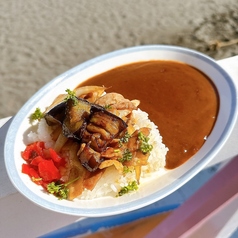 豚バラとナスの生姜焼き焼きKAZカレー