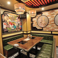 広々空間で叶える本格エスニック宴会