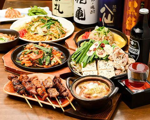 朝締めの新鮮な長野県産の豚肉を使用した串焼き料理「やきとん」が食べられる居酒屋◎